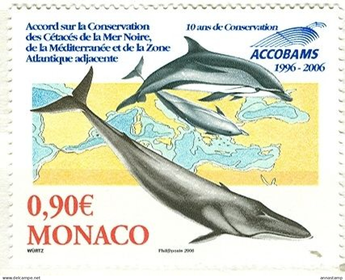 Monaco MNH Stamp - Marine Life