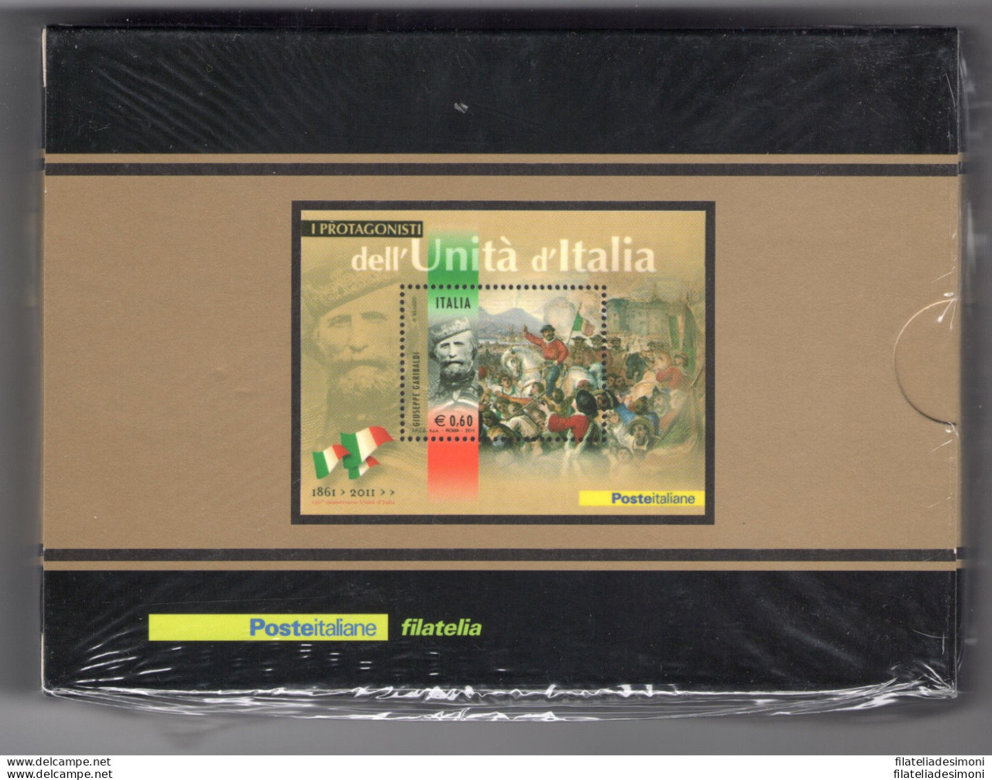 2011 Italia, Foglietti Argento 150 Anniversario Unità' Italia 16 Foglietti, La Collezione Completa, MNH**