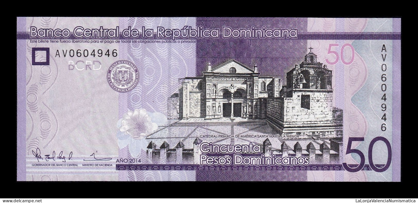 República Dominicana 50 Pesos Dominicanos 2019 Pick 189a Sc Unc - República Dominicana