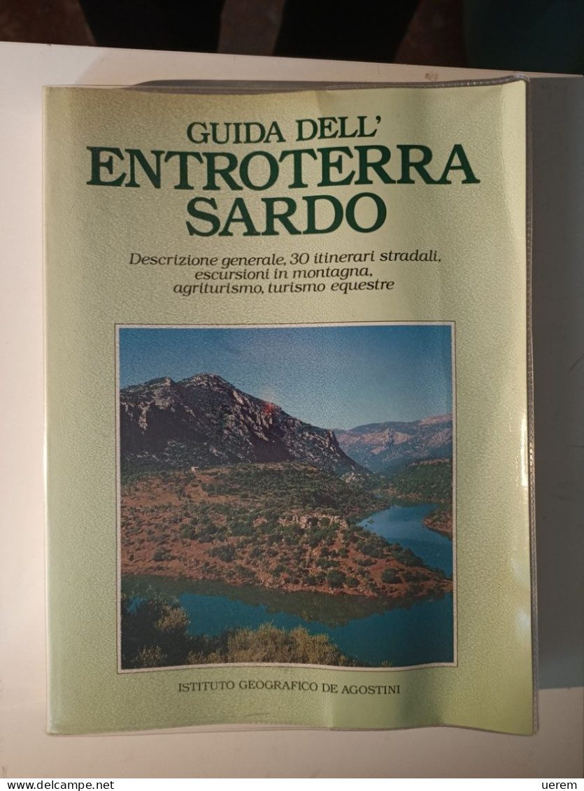 1989 Sardegna Entroterra AA.VV- Guida Dell'entroterra Sardo Novara, De Agostini 1989 - Old Books
