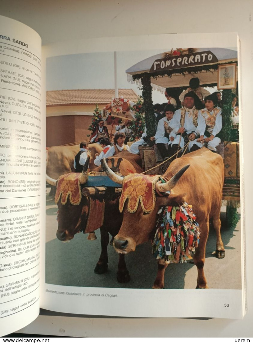 1989 Sardegna Entroterra AA.VV- Guida Dell'entroterra Sardo Novara, De Agostini 1989 - Old Books