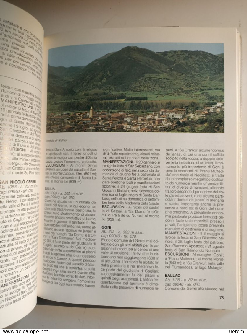 1989 Sardegna Entroterra AA.VV- Guida dell'entroterra sardo Novara, De Agostini 1989