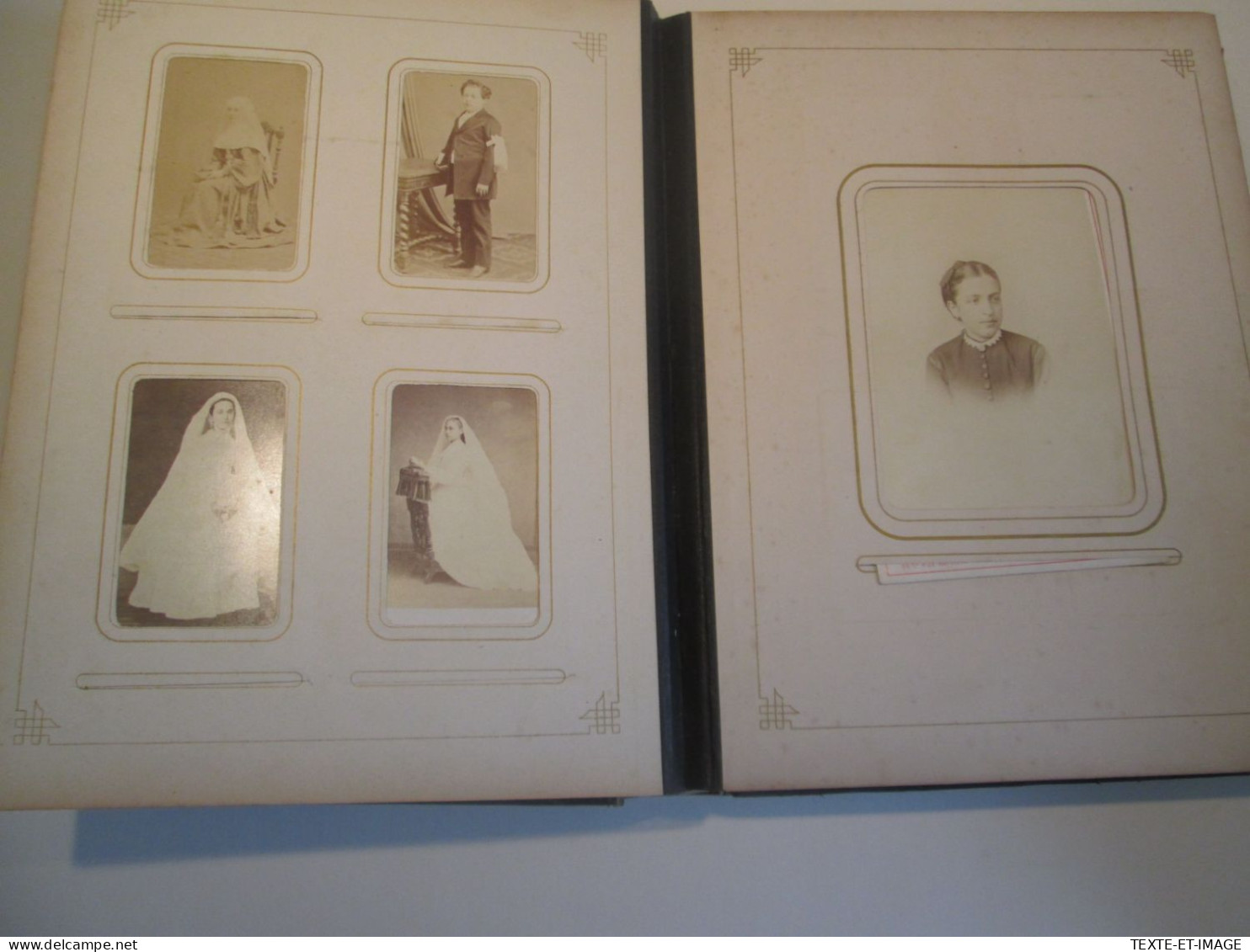 Fort album photo in-4 de 144 photographies [circa 1870-1890] divers formats