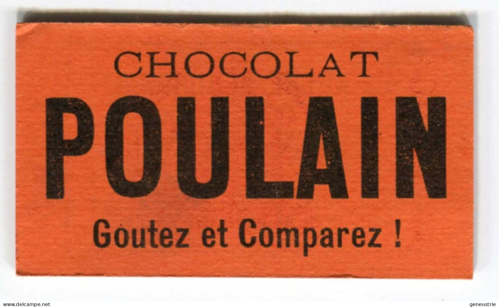 Jeton-carton De Nécessité - Bon Prime "La Ruche Méridionale" à Agen - Pub "Chocolat Poulain" à Blois - Monetary / Of Necessity