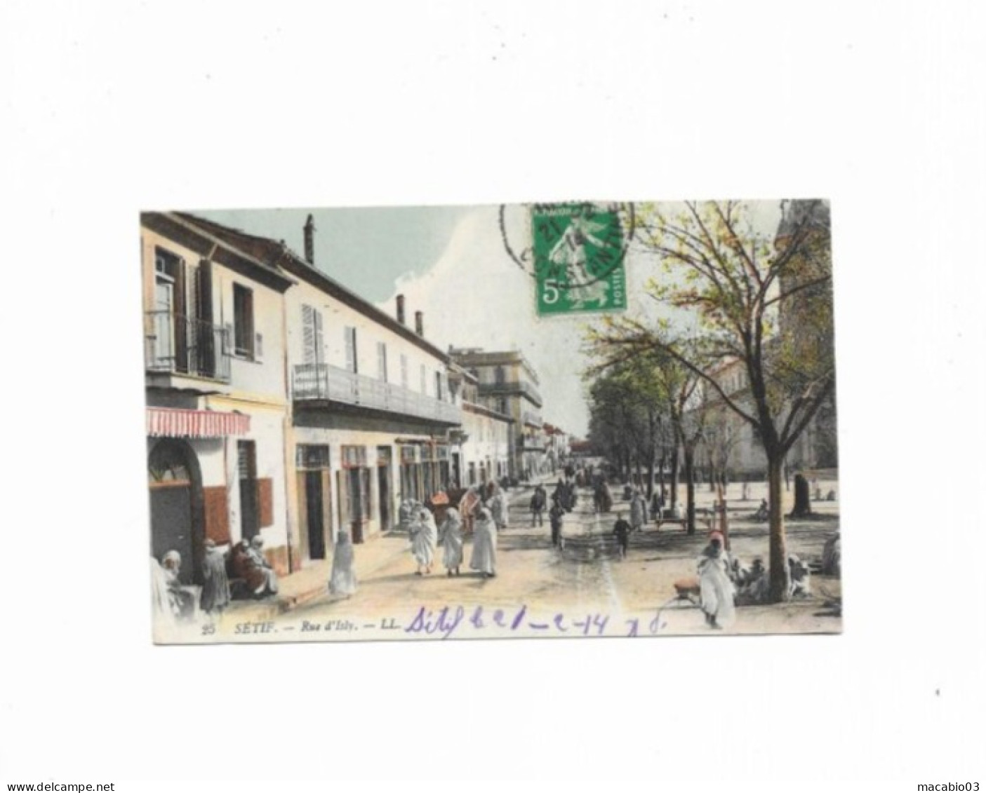 Algérie -  Sétif  Rue D'Isly   Réf 10569 - Sétif