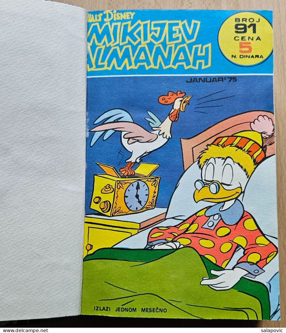 MIKIJEV ALMANAH 12 Numbers Bound 91 - 102, Vintage Comic Book Yugoslavia Yugoslavian Mickey Mouse Disney Comics - BD & Mangas (autres Langues)