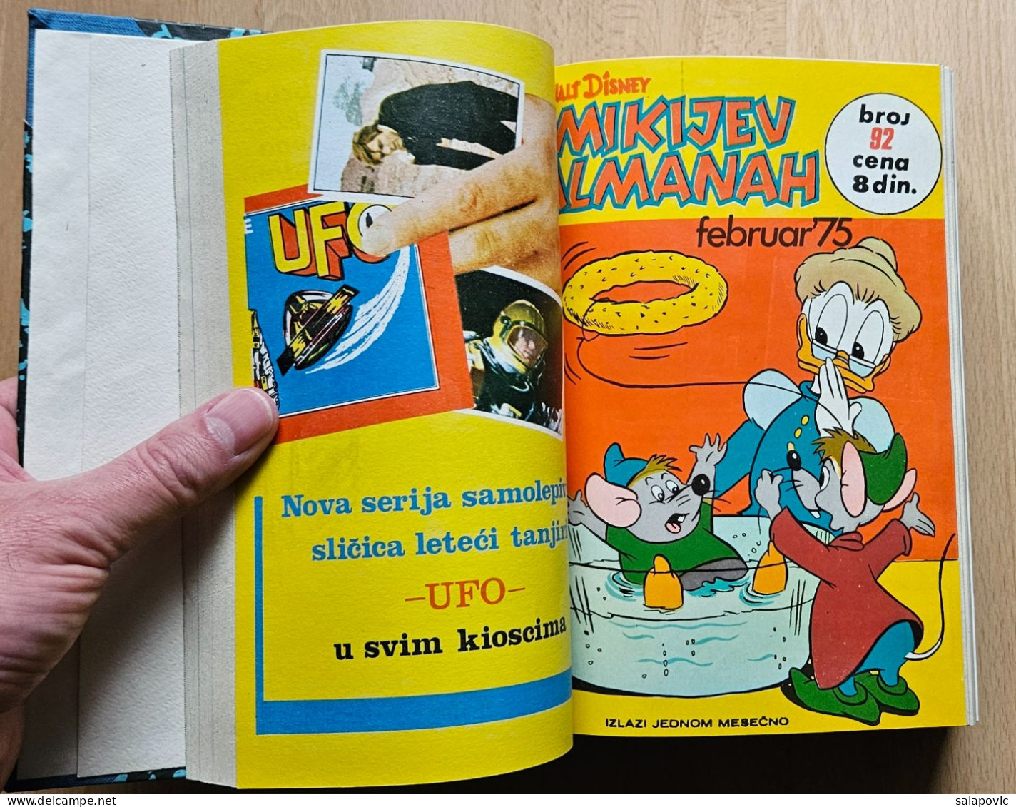 MIKIJEV ALMANAH 12 Numbers Bound 91 - 102, Vintage Comic Book Yugoslavia Yugoslavian Mickey Mouse Disney Comics - Fumetti & Mangas (altri Lingue)