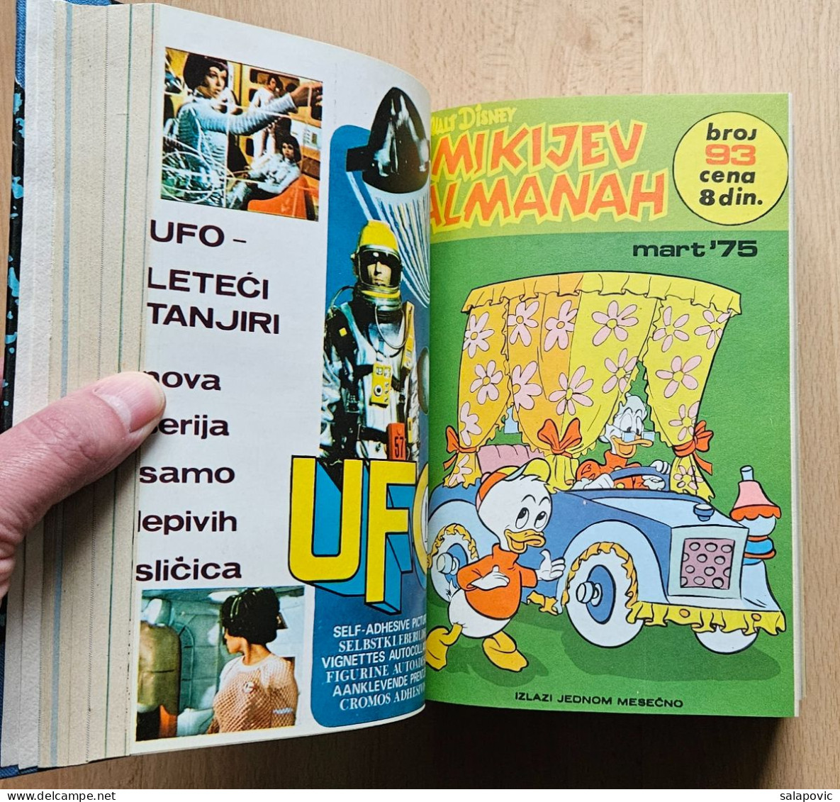MIKIJEV ALMANAH 12 Numbers Bound 91 - 102, Vintage Comic Book Yugoslavia Yugoslavian Mickey Mouse Disney Comics - Stripverhalen & Mangas (andere Talen)