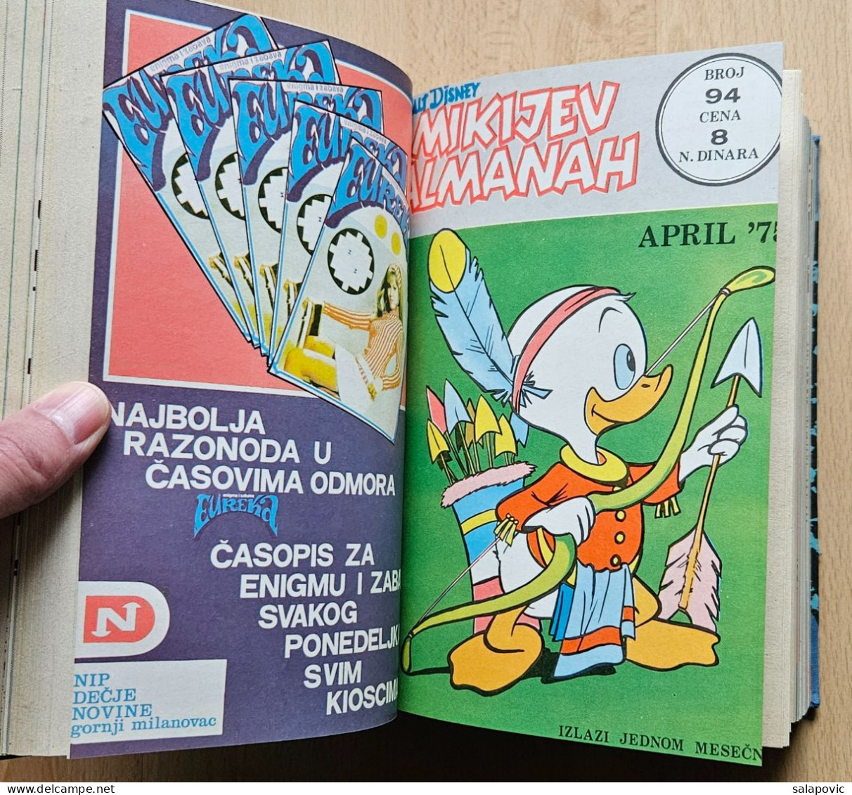 MIKIJEV ALMANAH 12 Numbers Bound 91 - 102, Vintage Comic Book Yugoslavia Yugoslavian Mickey Mouse Disney Comics - Stripverhalen & Mangas (andere Talen)
