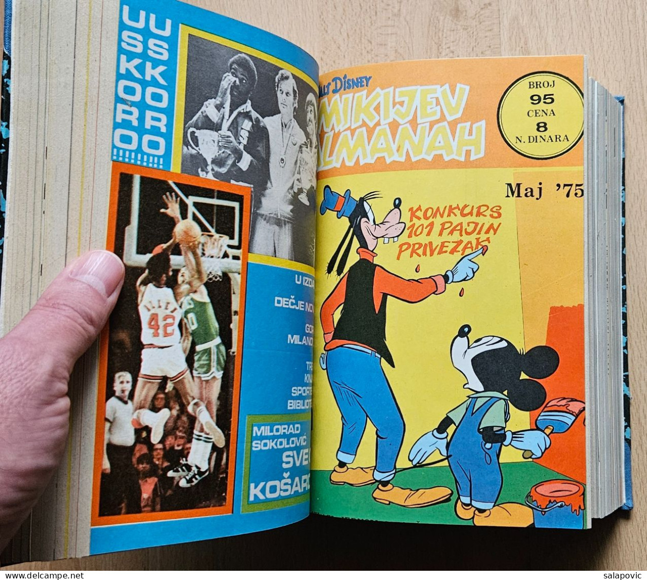 MIKIJEV ALMANAH 12 Numbers Bound 91 - 102, Vintage Comic Book Yugoslavia Yugoslavian Mickey Mouse Disney Comics - Fumetti & Mangas (altri Lingue)
