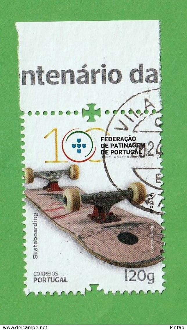 PTS14852- PORTUGAL 2024- USD (CENTENÁRIO Da FEDERAÇÃO PORTUGUESA De PATINAGEM) - Usados