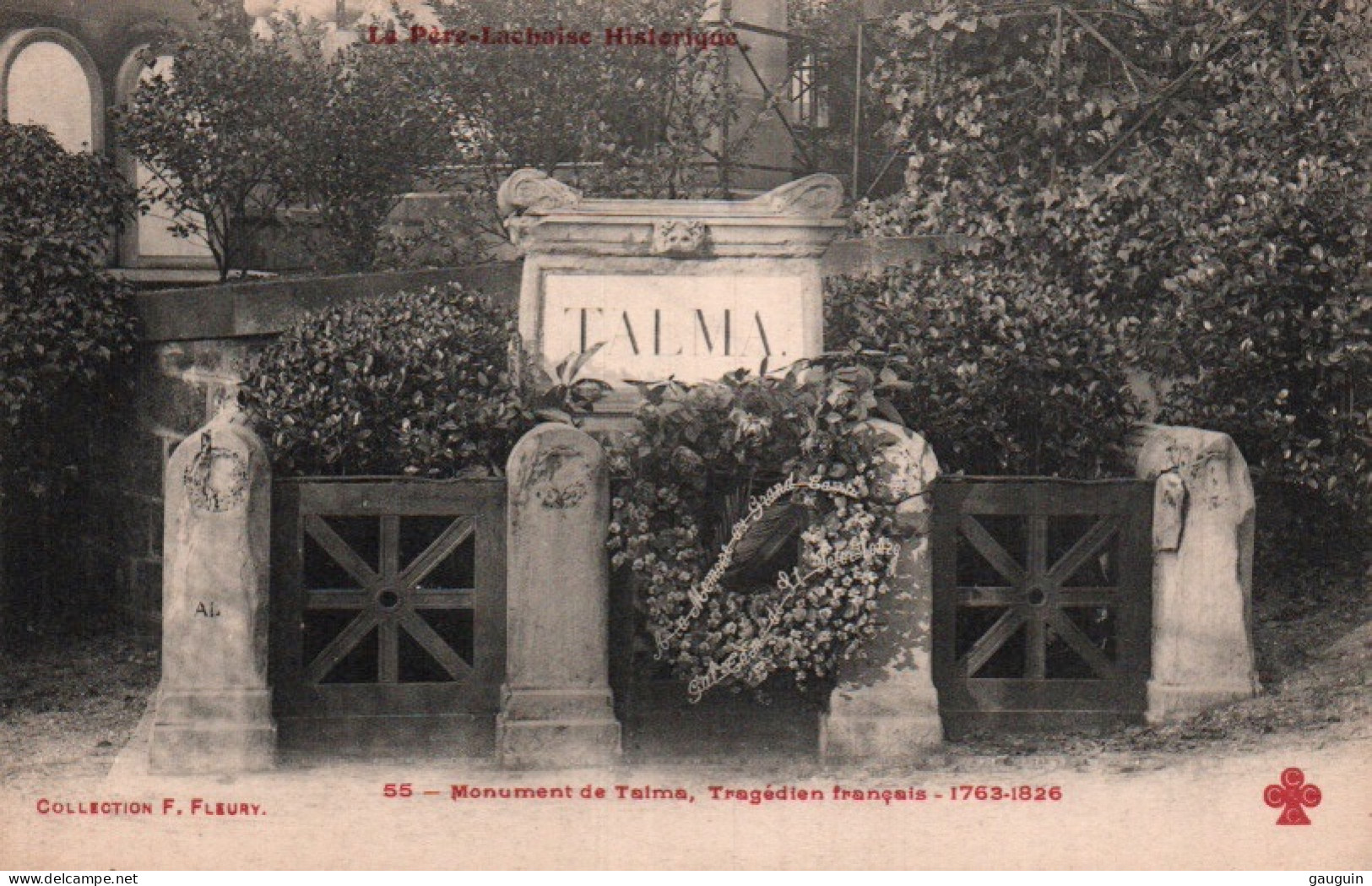 CPA - PARIS - Cimetière PÈRE-LACHAISE - Monument De TALMA Tragédien Français - Edition C.C.C.C - Statue
