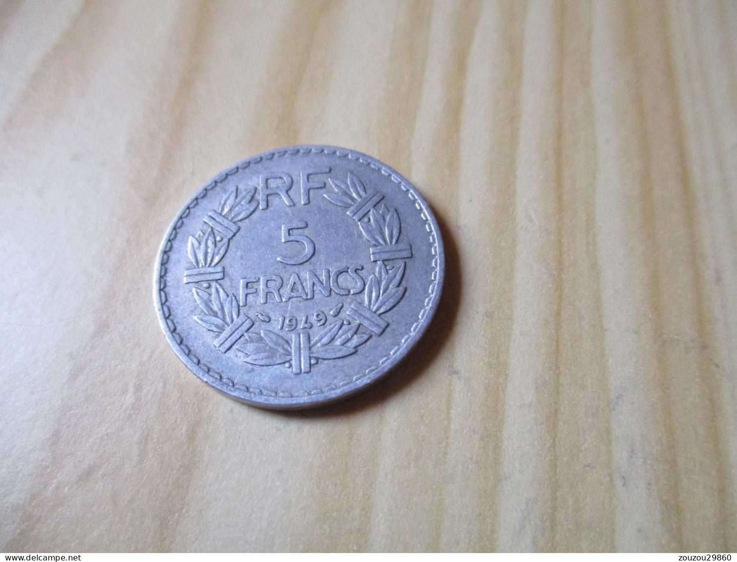 France - 5 Francs Lavrillier 1949 Alu.N°887. - 5 Francs