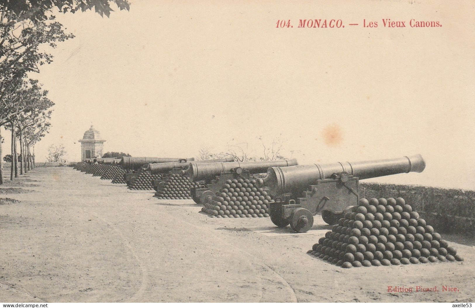 Monaco (10352) Monté-Carlo - Les Vieux Canons - Palais Princier