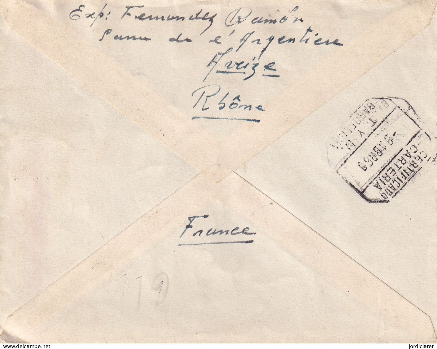 LETTRE 1960  RECOMANDEE  SAINTE-FOY L ARGENTIERE - Storia Postale