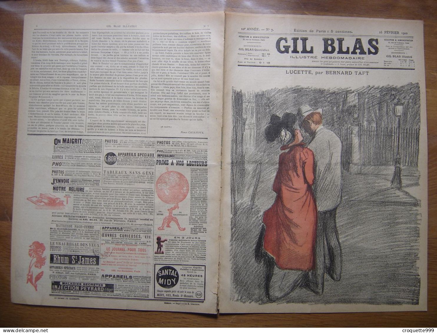 1900 GIL BLAS 7 Steinlen Jean Villemot Balluriau - Other & Unclassified