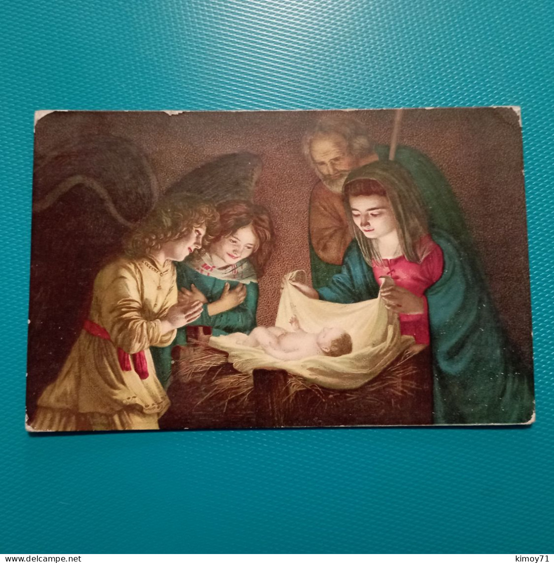 Cartolina Santa Famiglia. Viaggiata 1931 - Jésus