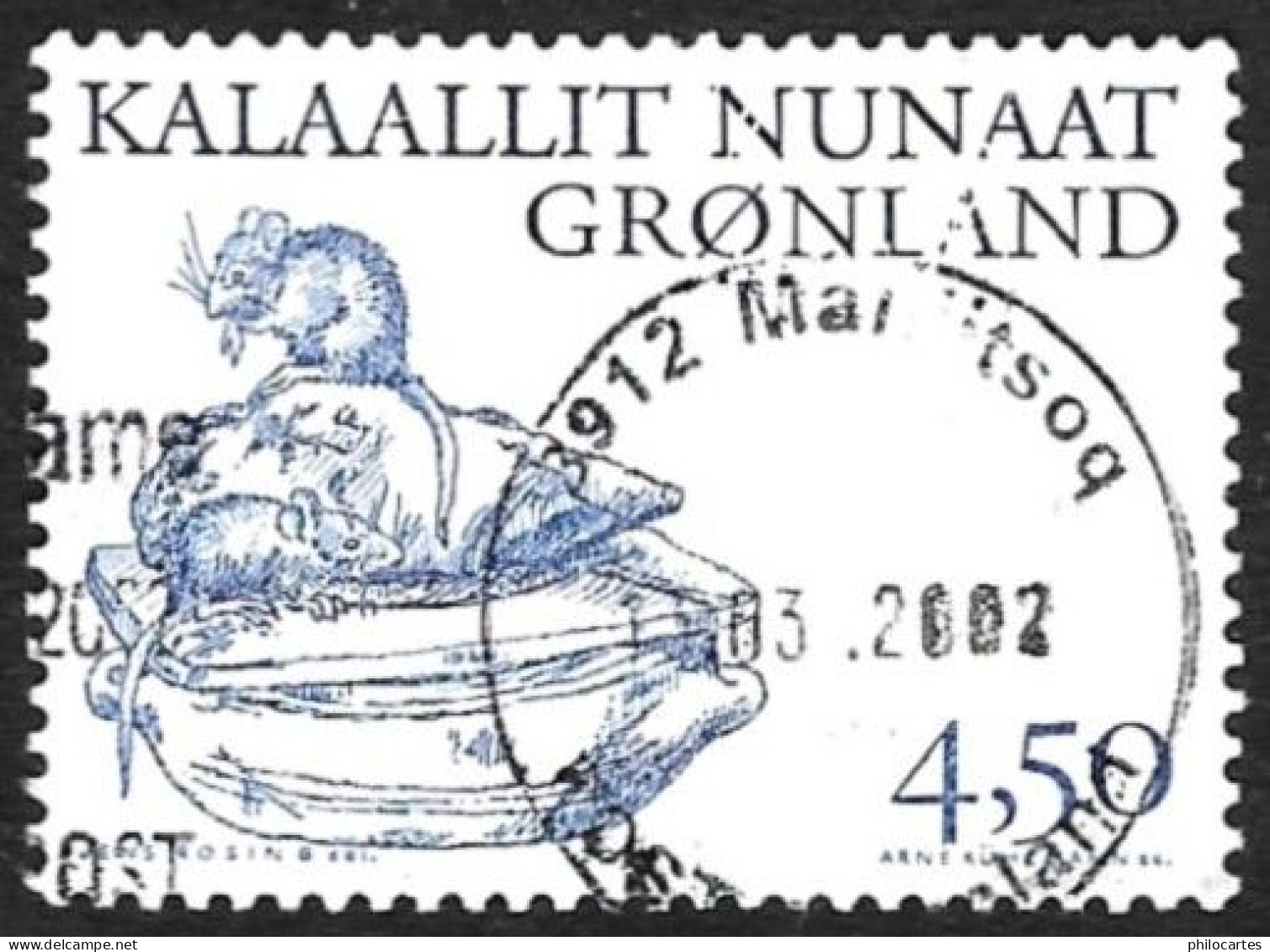 GROENLAND 2001  - YT 341  - Vikings - Oblitéré - Oblitérés