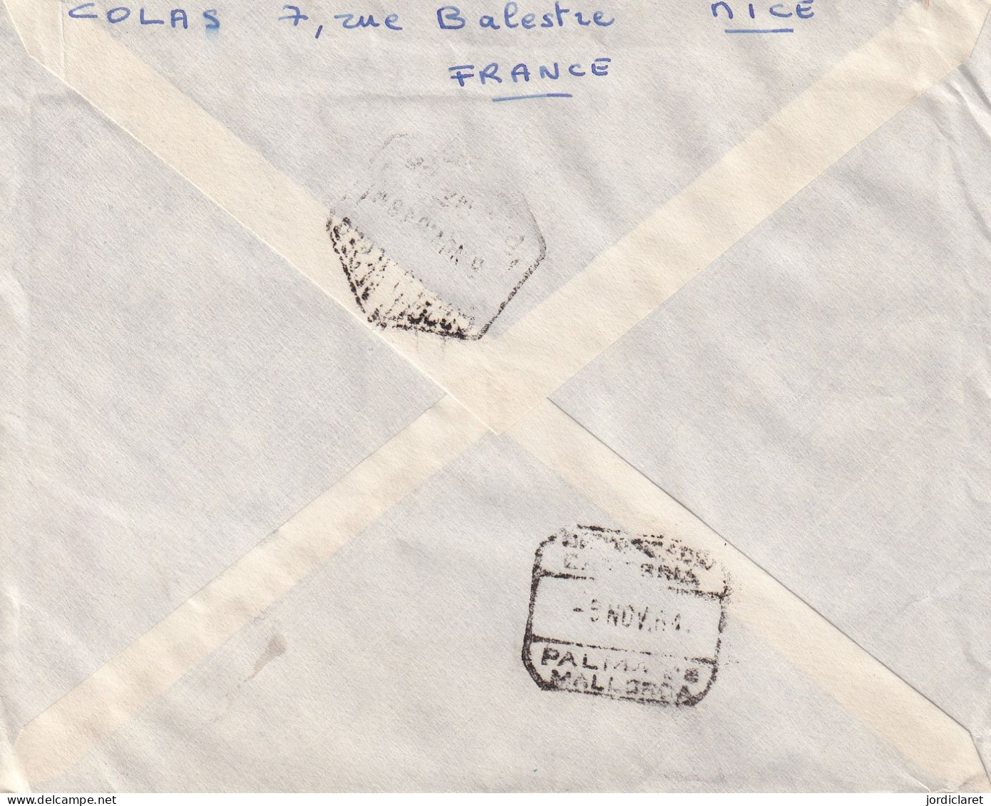 LETTRE 1964  RECOMANDEE  NICE - Storia Postale