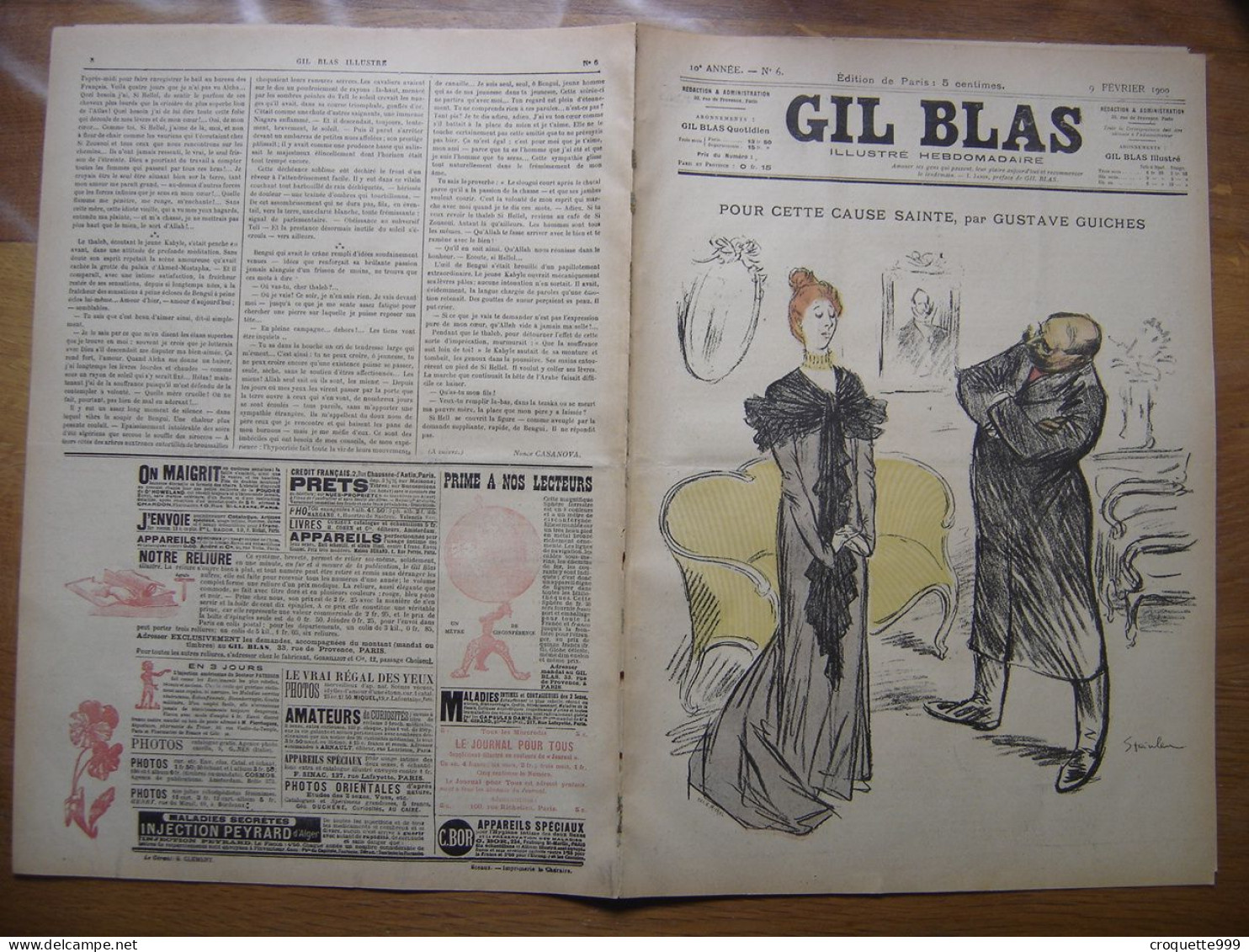 1900 GIL BLAS 6 Steinlen Prejelean Balluriau - Other & Unclassified