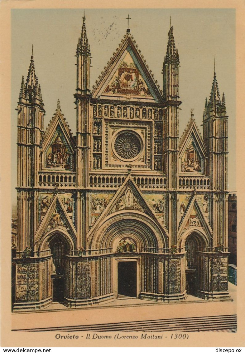AD202 Orvieto (Terni) - Cattedrale Duomo - La Facciata / Viaggiata 1950 - Other & Unclassified