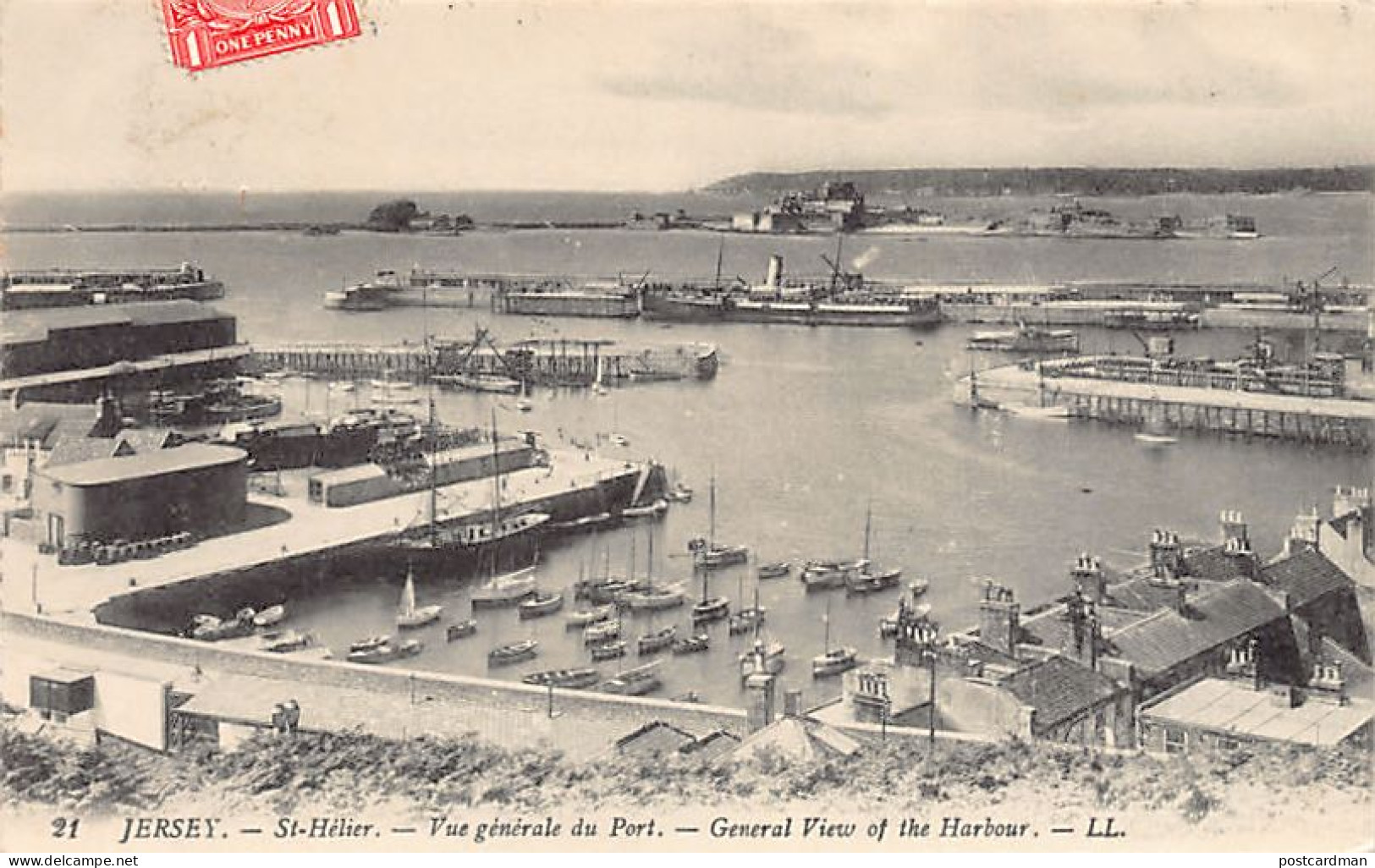 Jersey - SAINT-HELIER - General View Of The Harbour - Publ. Levy L.L. 21 - St. Helier