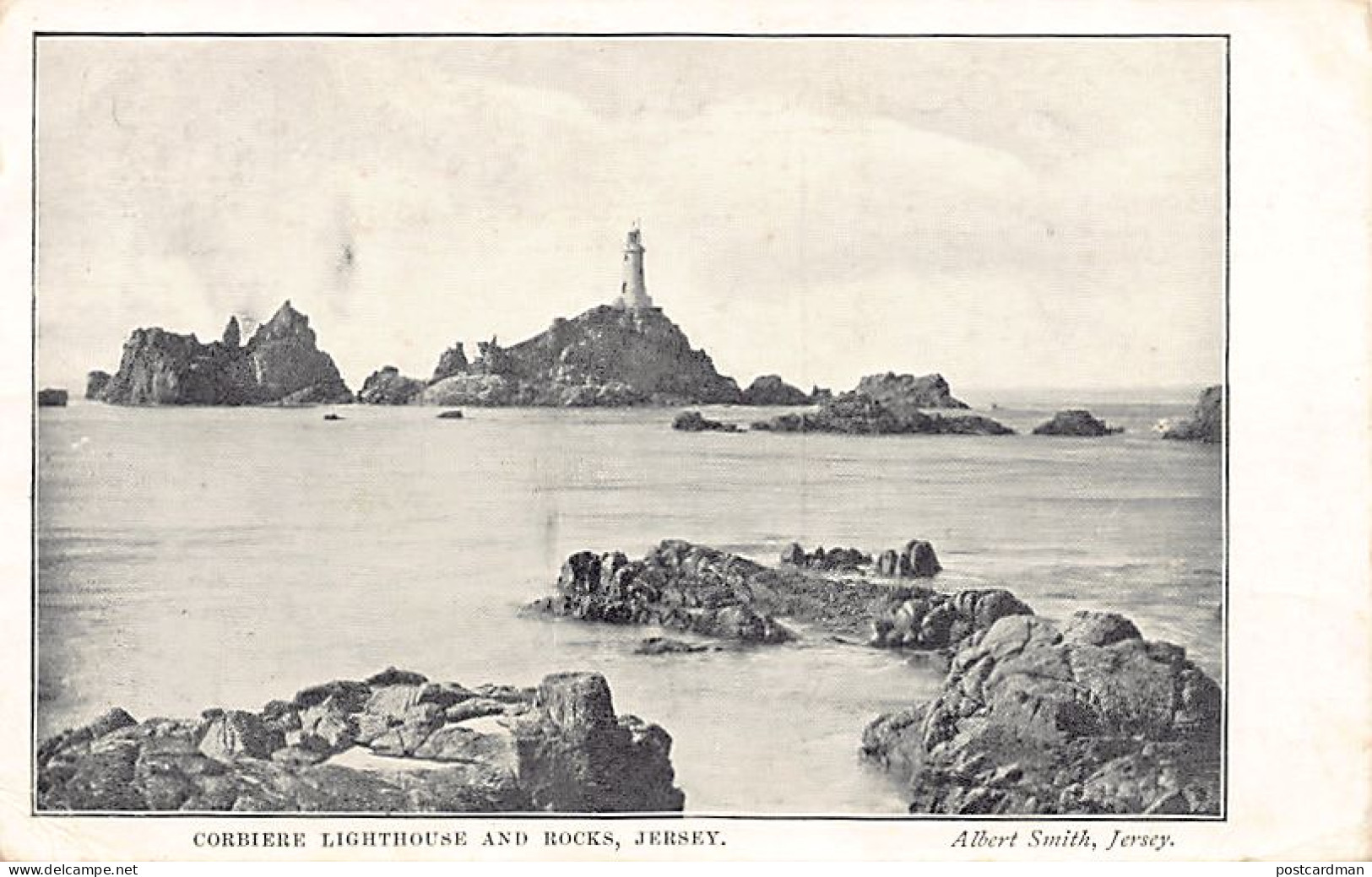 Jersey - Corbière Lighthouse And Rocks - Grande Parfumerie Ch. Dubras Aix Violettes Du Japon - Publ. Albert Smith  - La Corbiere