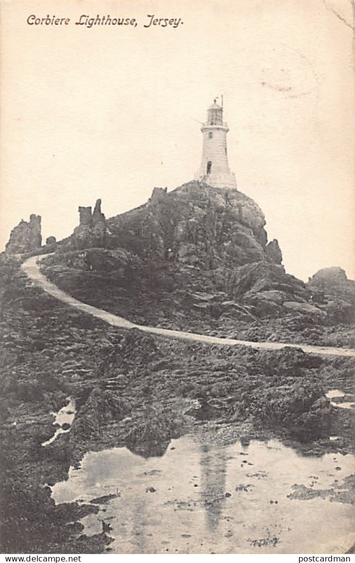 Jersey - Corbière Lighthouse - Publ. The Woodbury Series 3080 - La Corbiere