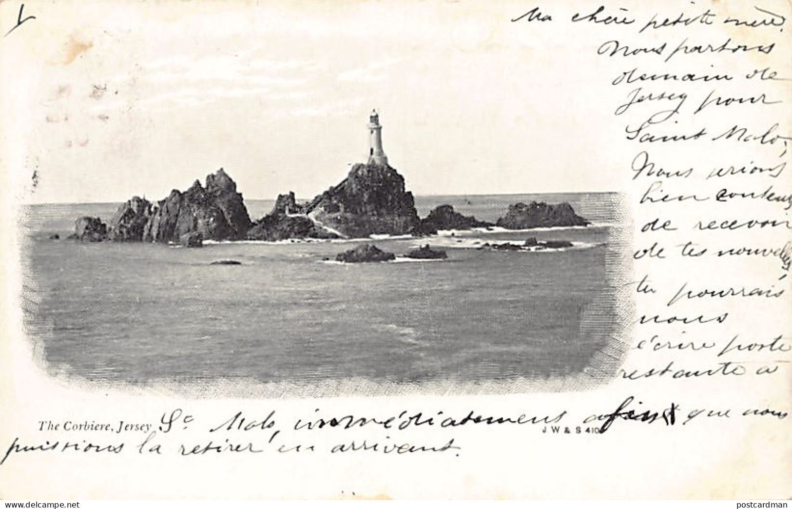 Jersey - The Corbiere Lighthouse - Publ. J.W. & S. 410 - Autres & Non Classés