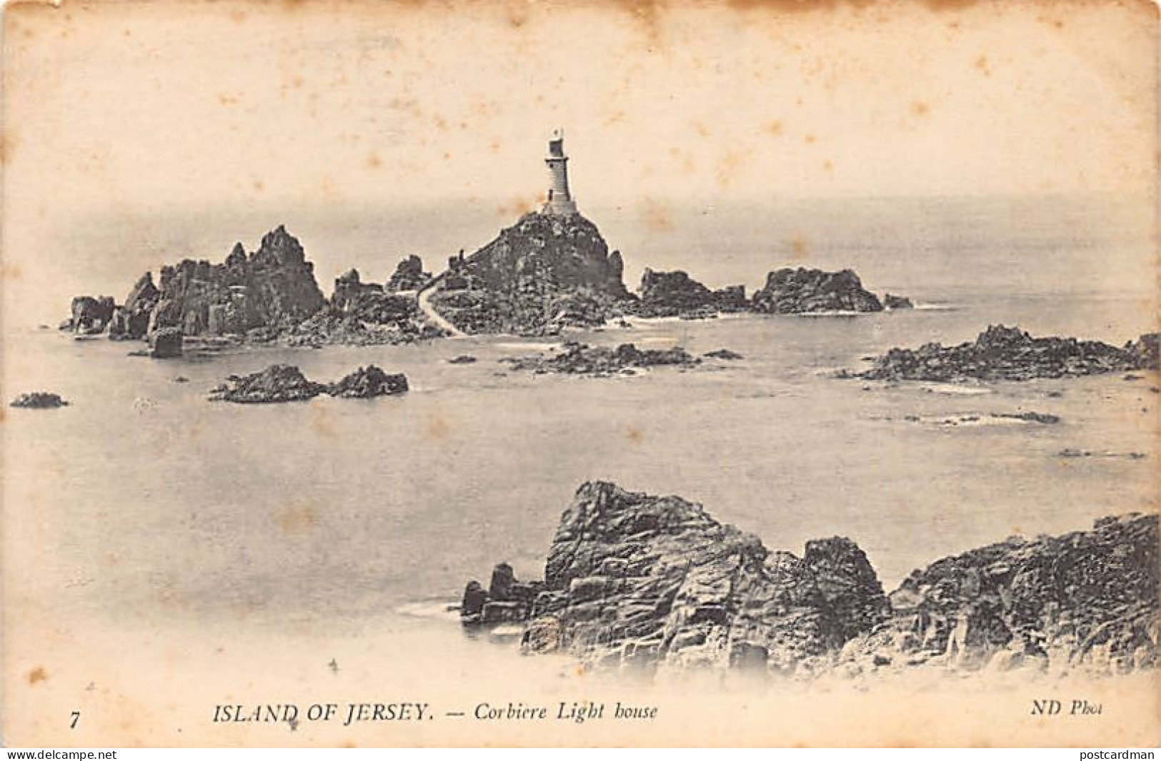 Jersey - Corbière Lighthouse - Publ. ND Phot. Neurdein 7 - La Corbiere