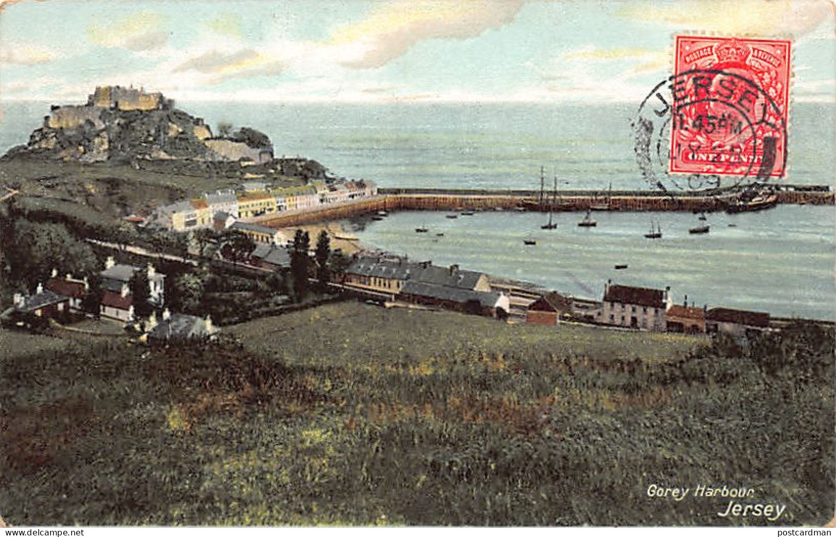 Jersey - Gorey Harbour - Publ. R. A. Postcards  - Other & Unclassified