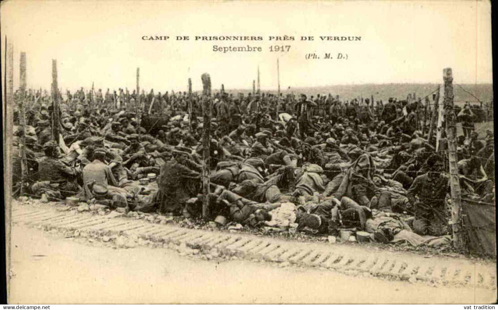 MILITARIA - Camp De Prisonniers De Guerre Près De Verdun En 1917 - L 152362 - Guerre 1914-18