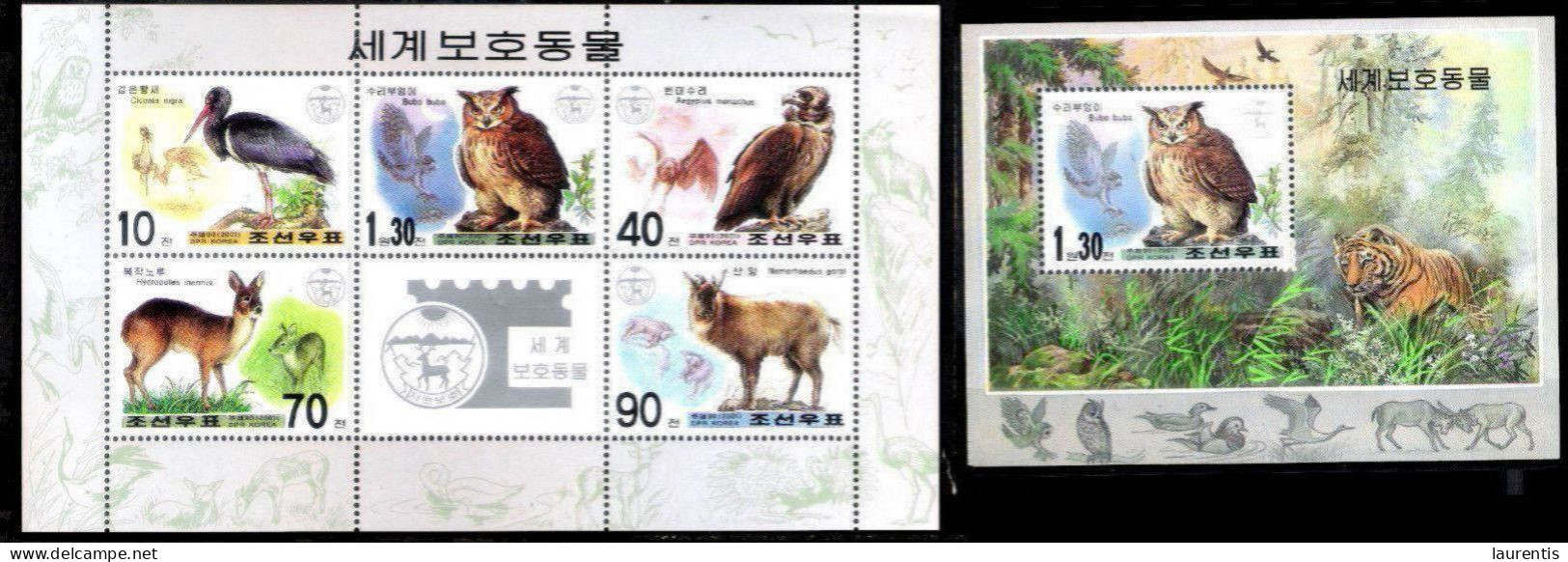 2861  Hiboux - Owls - Corée Du Nord Yv BF 400-01 - MNH - 3,25 (11) - Eulenvögel