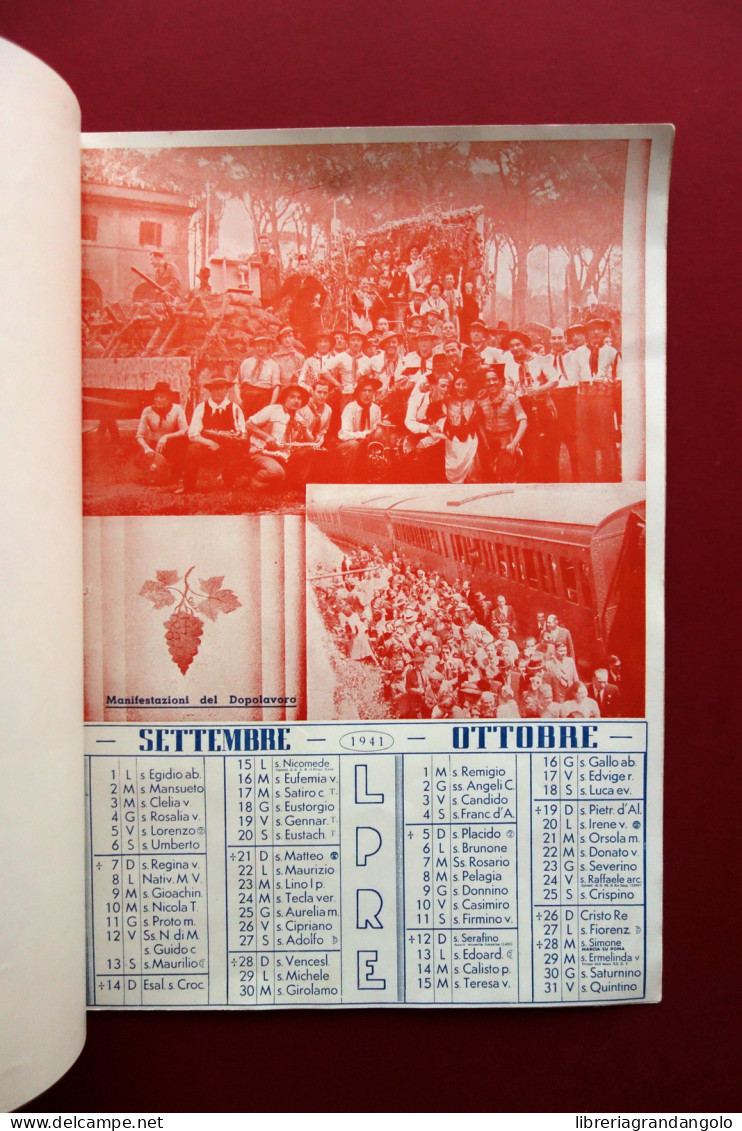 Calendario Laboratorio Di Precisione R. Esercito Roma 1941 Starace Cecchignola - Sonstige & Ohne Zuordnung