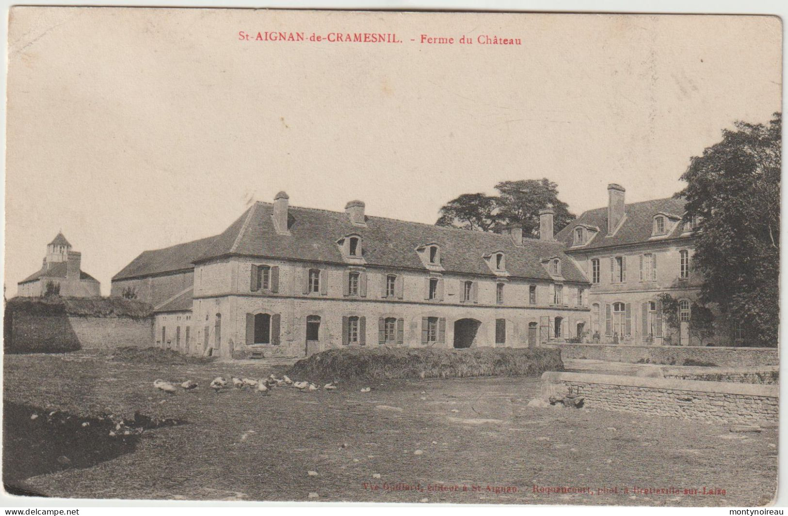 DEF : Calvados : ST AIGNAN De CRAMESNIL : Ferme Du Château - Port-en-Bessin-Huppain