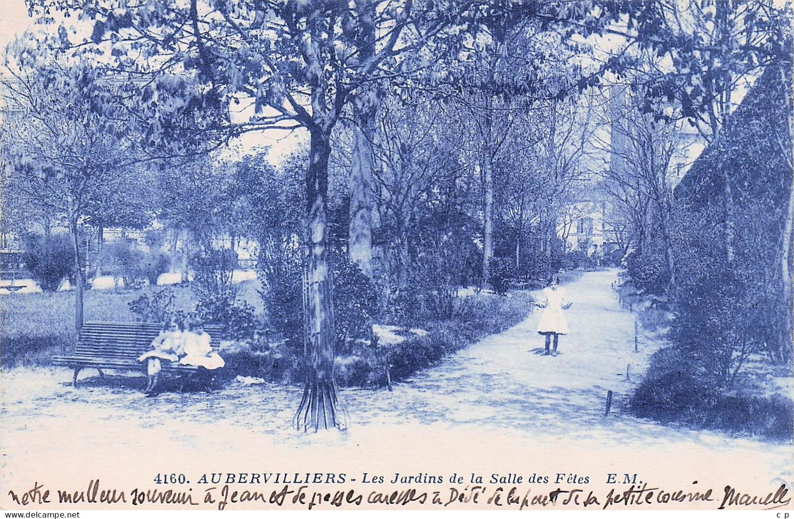 Aubervilliers -  Les Jardins De La Salle Des Fetes   -   CPA °J - Aubervilliers