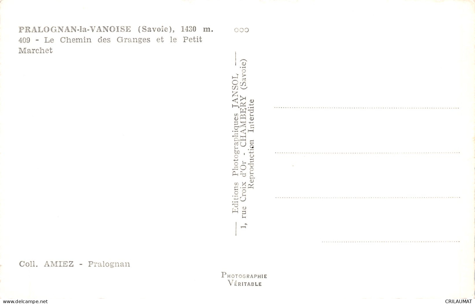 73-PRALOGNAN LA VANOISE-N°T5103-A/0079 - Pralognan-la-Vanoise