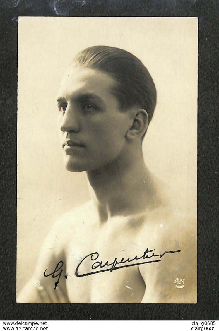 SPORT - BOXE - CARPENTIER - 1921 - Photo-carte N°6 - Boxing