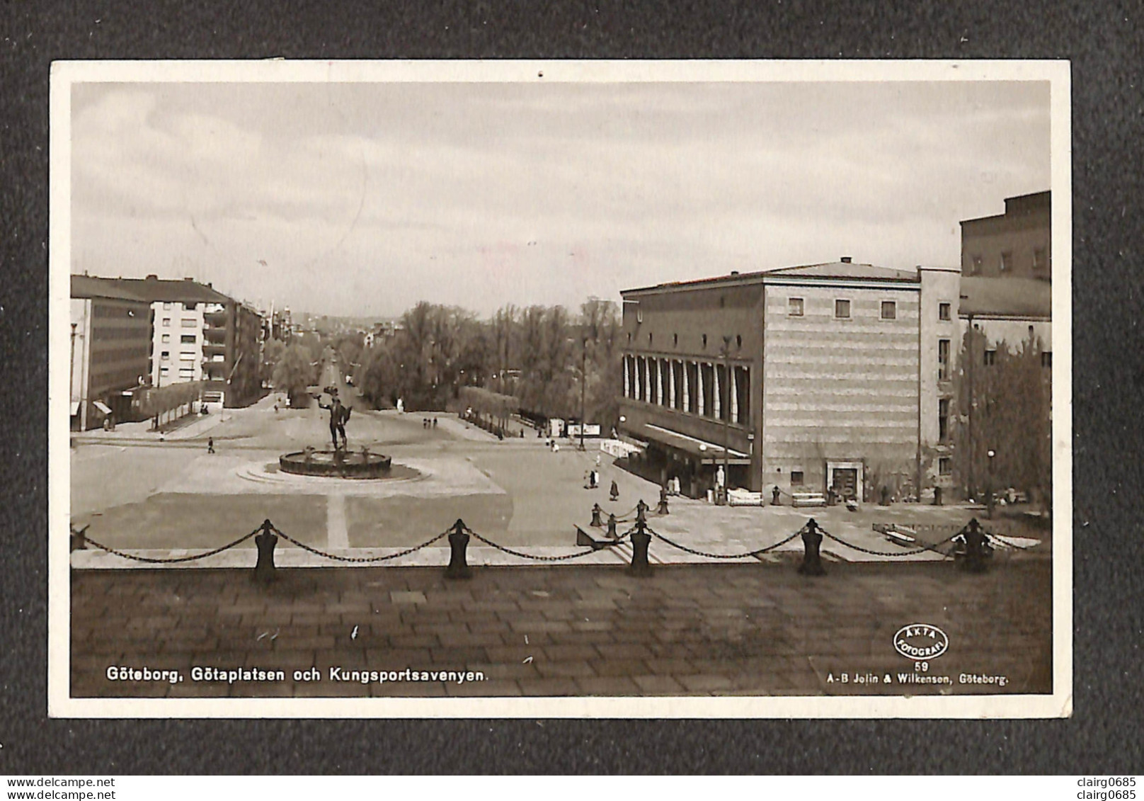 SUEDE - SWEDEN - GÖTEBORG - Götaplatsen Och Kungsportsavenyen - 1948 - Suède