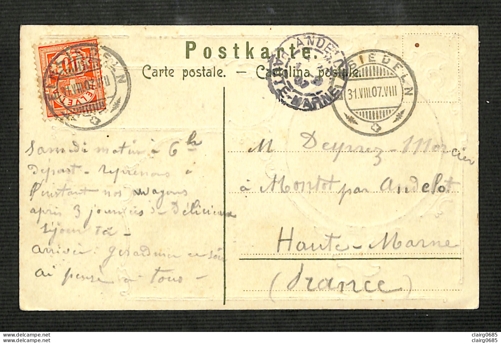 SUISSE - EINSIEDEIN - Gruss Aus Maria Einsiedein - 1907 - RARE - Autres & Non Classés