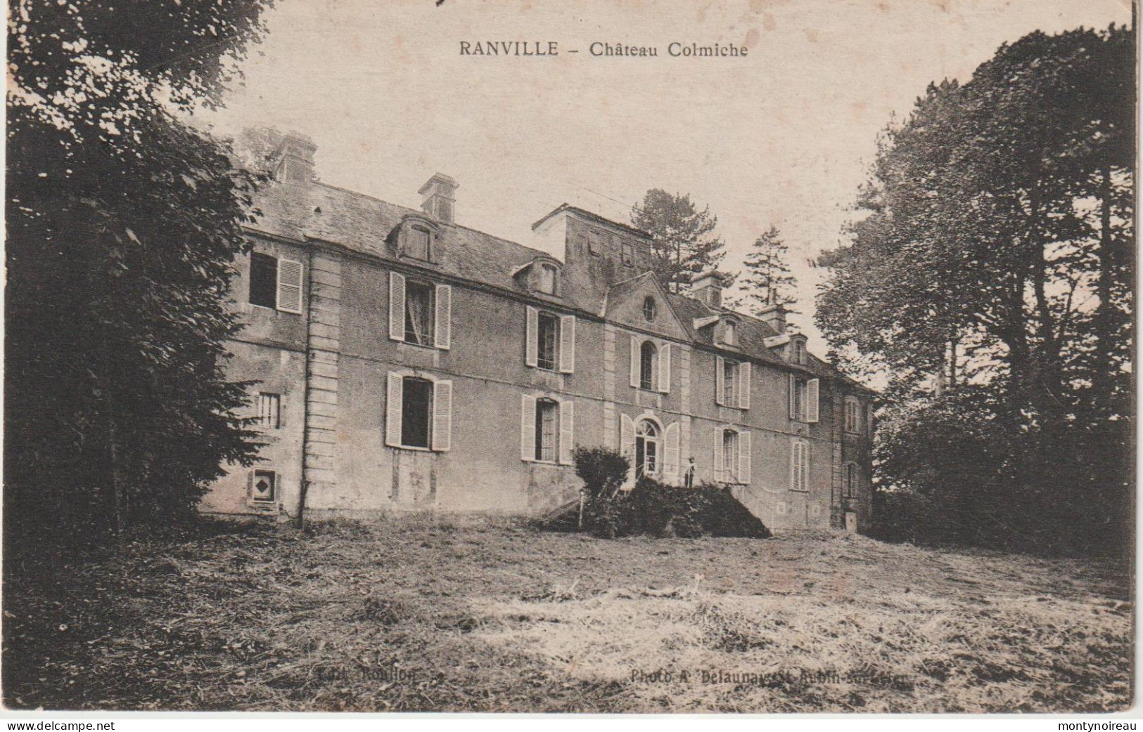 DEF : Calvados : RANVILLE :  Château  Colmiche - Port-en-Bessin-Huppain