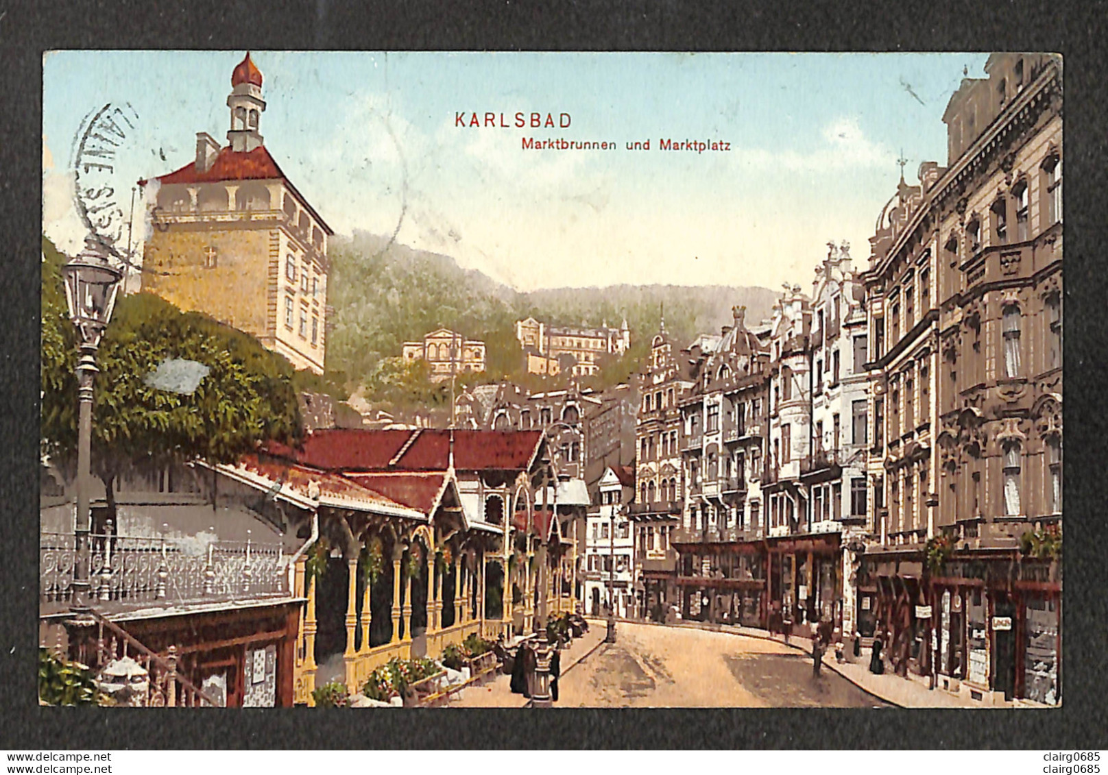 TCHEQUIE - KARLSBAD - Marktbrunnen Und Marktplatz - 1912 - Repubblica Ceca