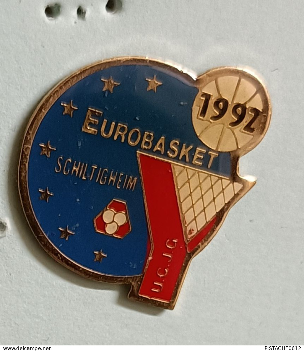 Pin's Euro Basket 1992 Schiltigheim Strasbourg - Baloncesto