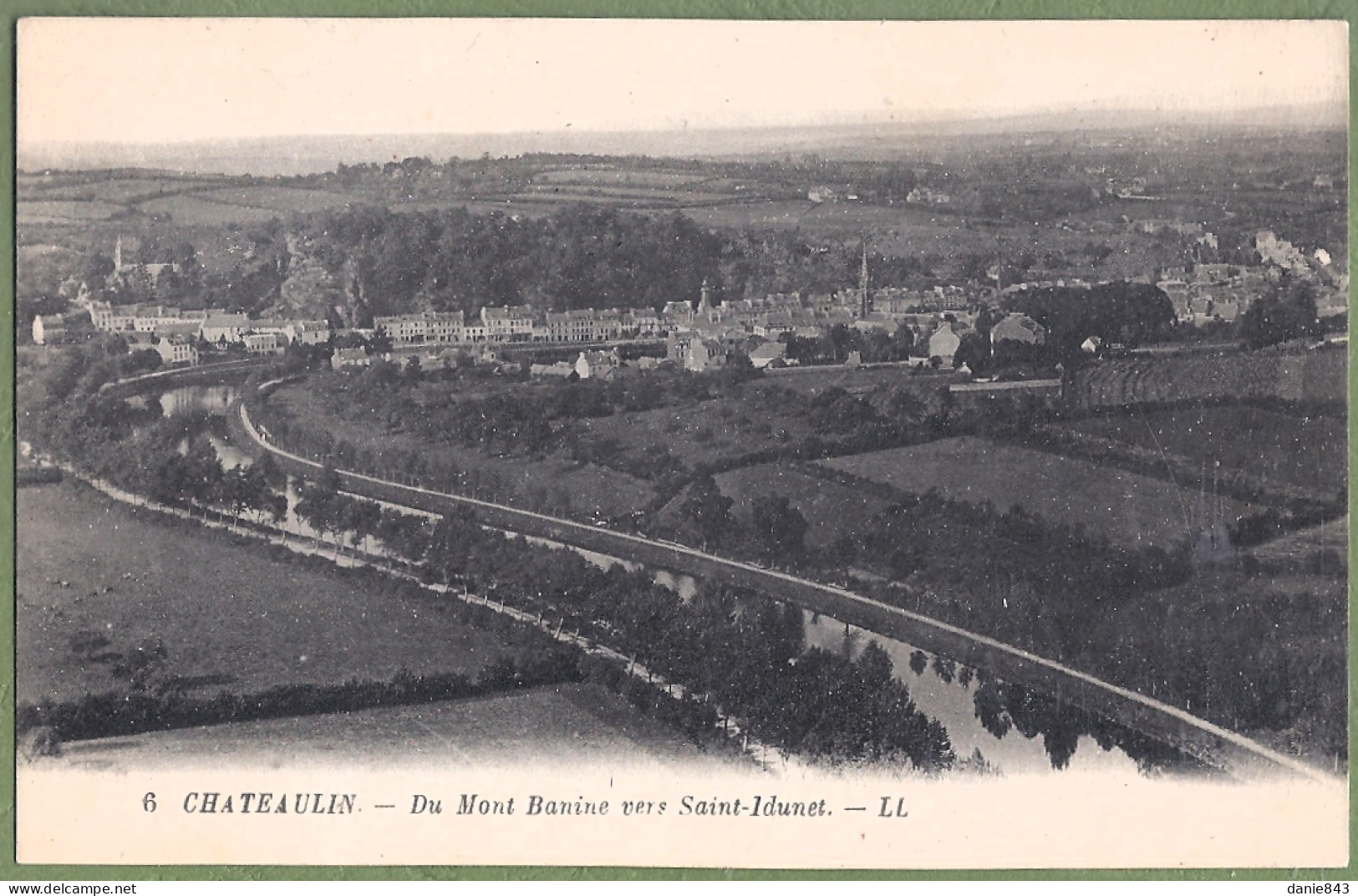 CPA - FINISTERE - CHATEAULIN - DU MONT BANINE VERS SAINT UNIDET - Châteaulin