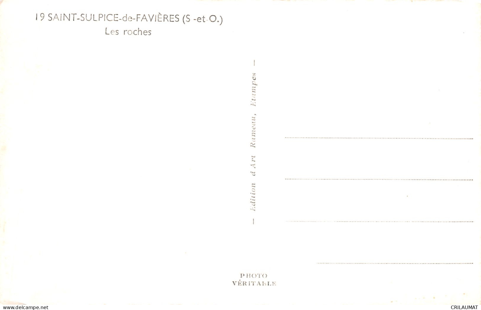 91-SAINT SULPICE DE FAVIERES-N°T5103-D/0209 - Saint Sulpice De Favieres