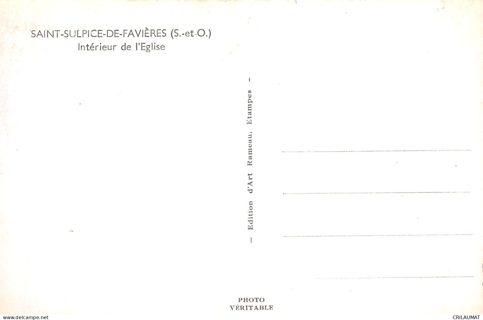 91-SAINT SULPICE DE FAVIERES-N°T5103-D/0211 - Saint Sulpice De Favieres