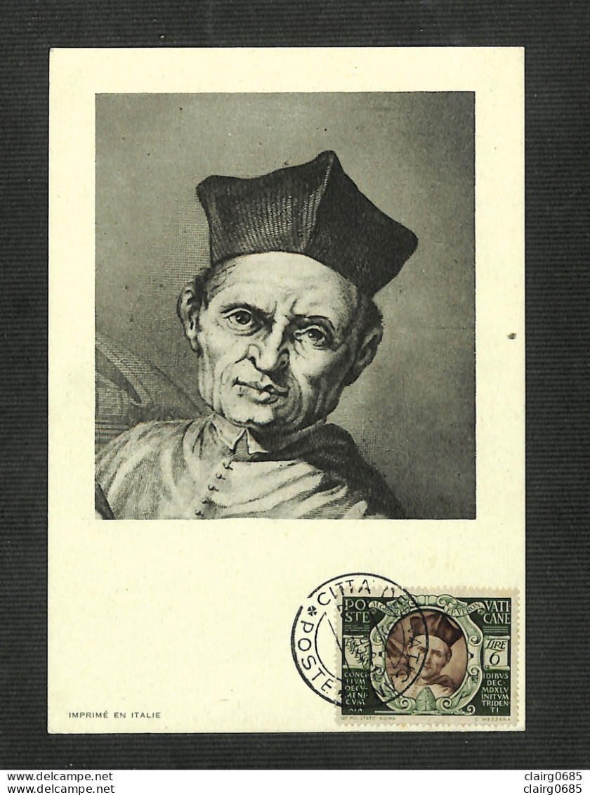 VATICAN - POSTE VATICANE - Carte MAXIMUM 1950 - Mathieu GIBERTI - Maximumkaarten