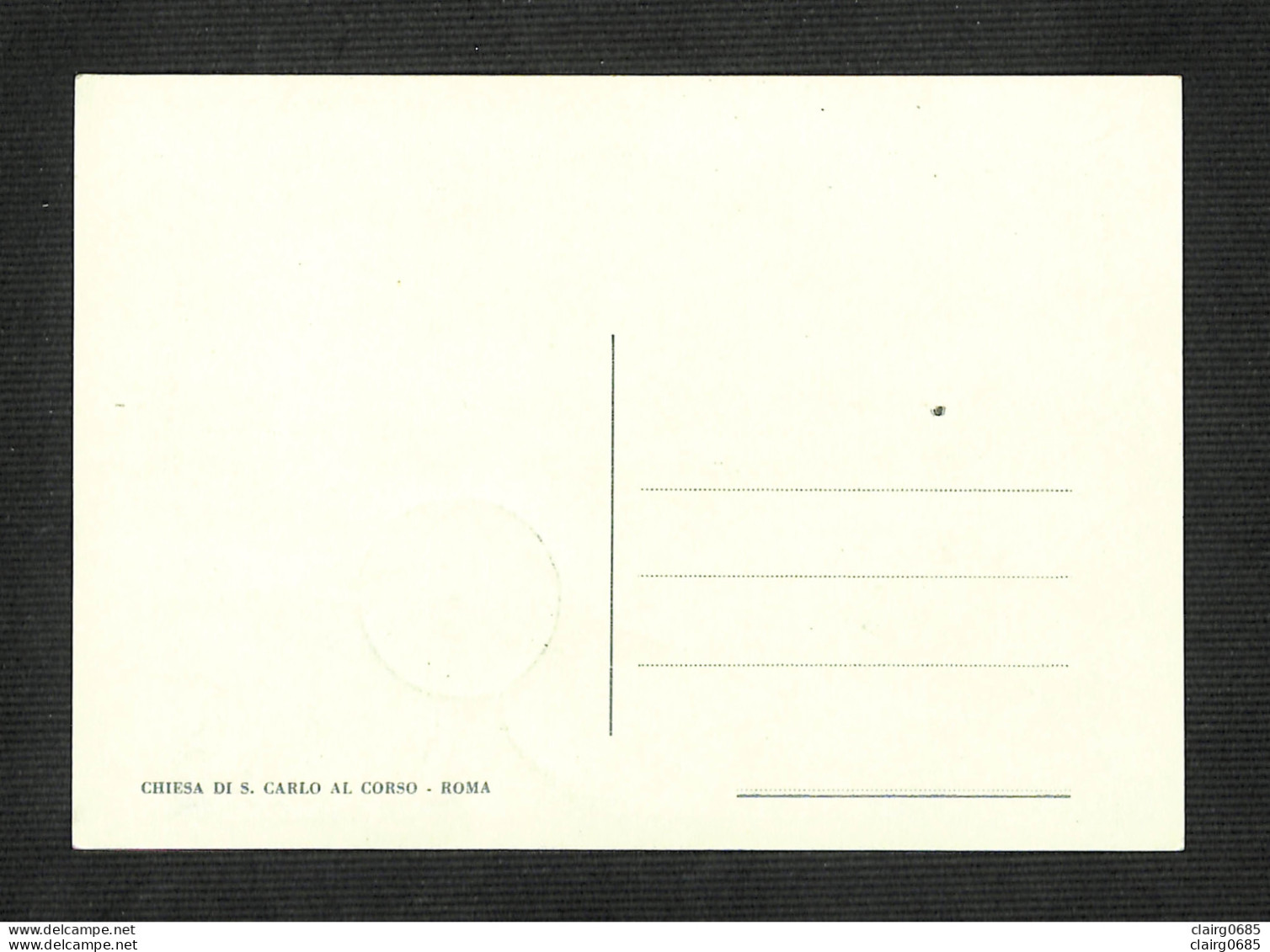 VATICAN - POSTE VATICANE - Carte MAXIMUM 1962 - CHIESA DI S. CARLO AL CORSO - Cartes-Maximum (CM)