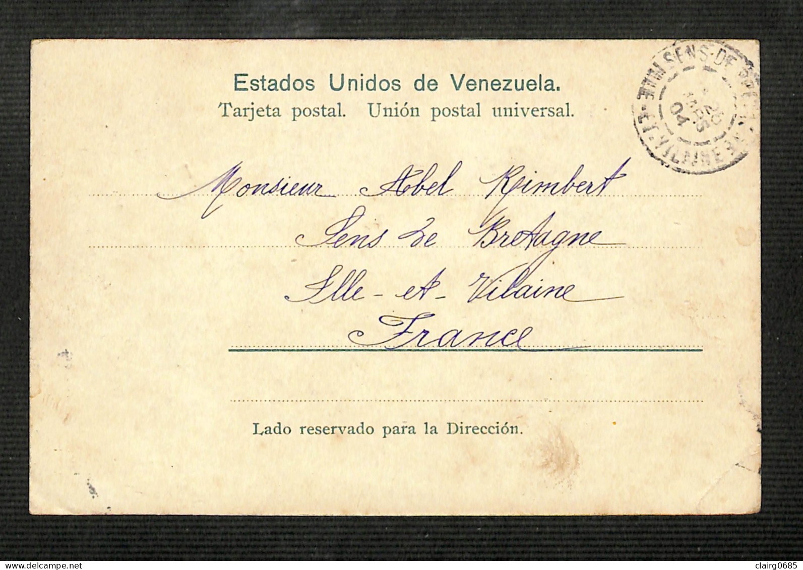 VENEZUELA Saludo De Venezuela - Ciudad Bolivar - 1904 - Venezuela