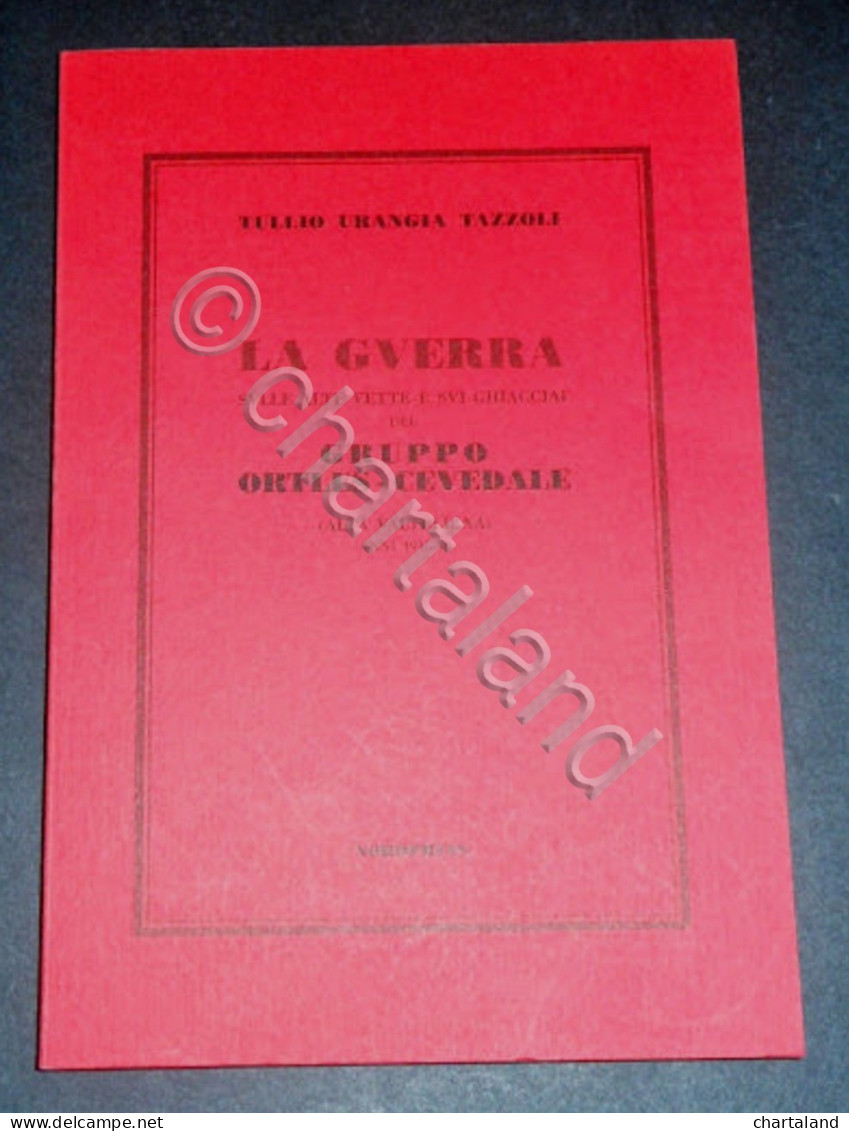 WWI - Tazzoli - La Guerra Sulle Vette Del Gruppo Ortles Cevedale - 1^ Ed. 1995 - Other & Unclassified